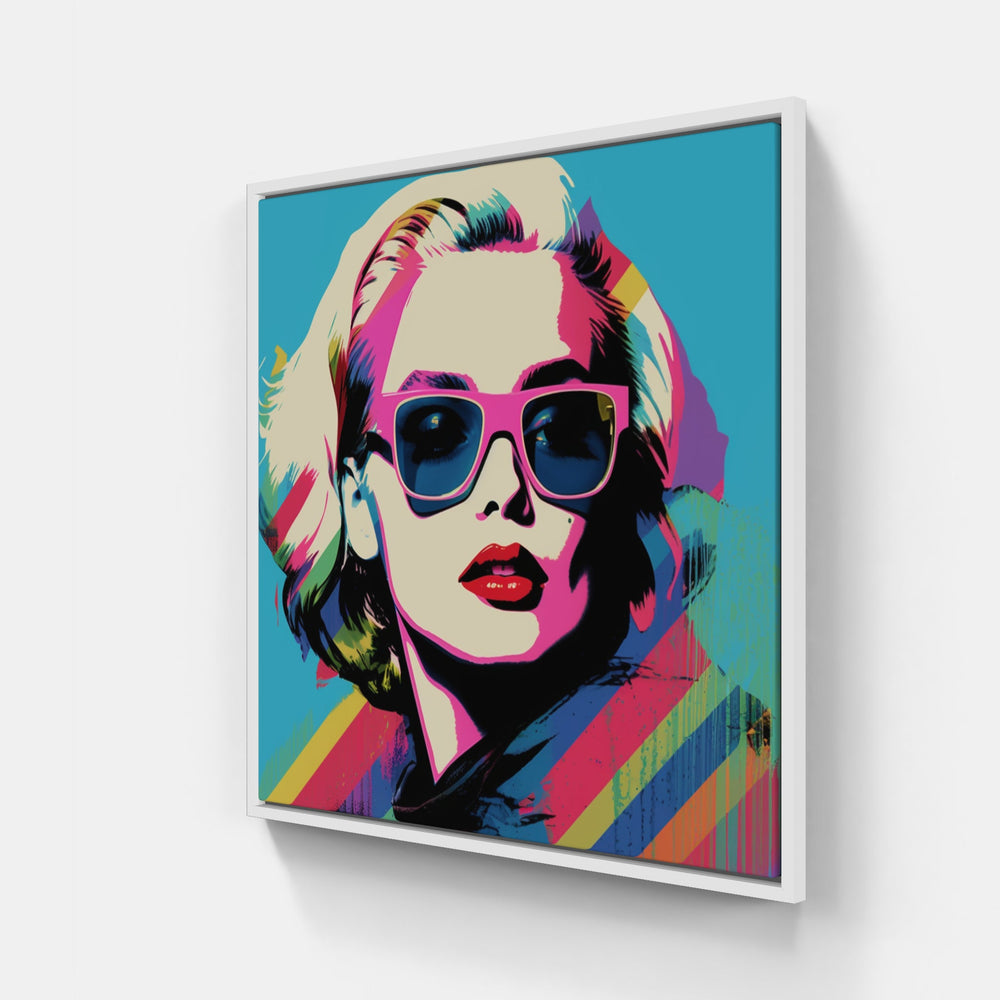 Monroe Queen-Canvas-artwall-20x20 cm-White-Artwall
