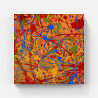 Tableau abstrait inspiration Pollock Paint - mise en situation 4