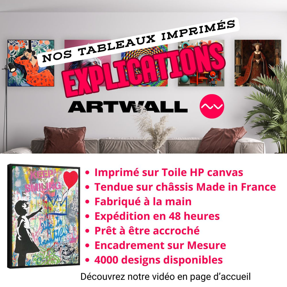 Detail cadre caisse americaine premium ArtWall & Co