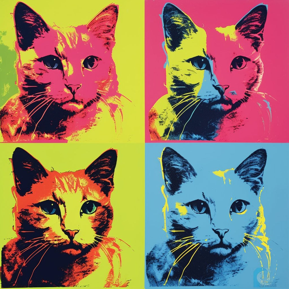 Tableau pop art inspiration Warhol Vibrant Legacy - oeuvre imprimee ArtWall & Co
