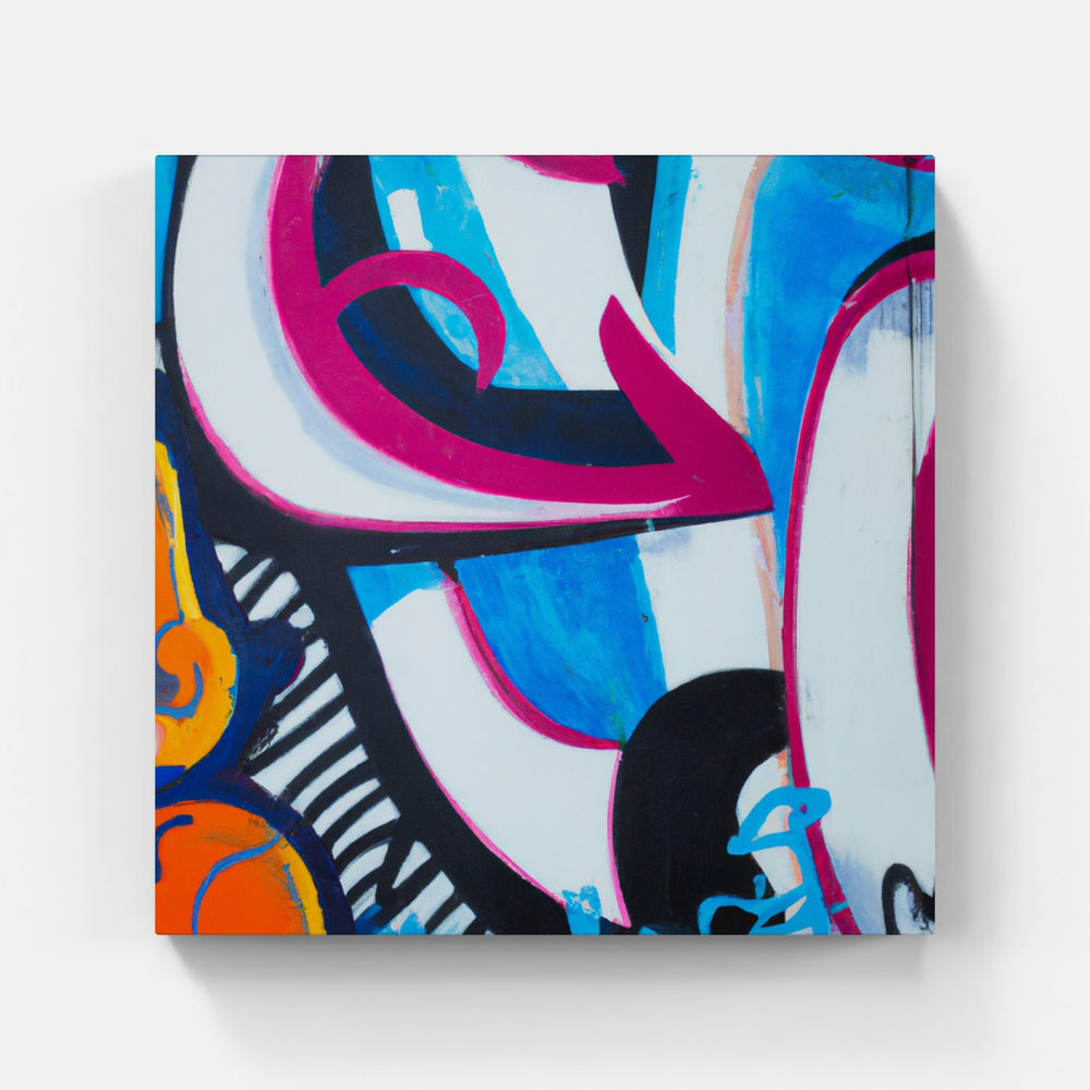 Tableau street art Urban Artwork - cadre bois caisse americaine