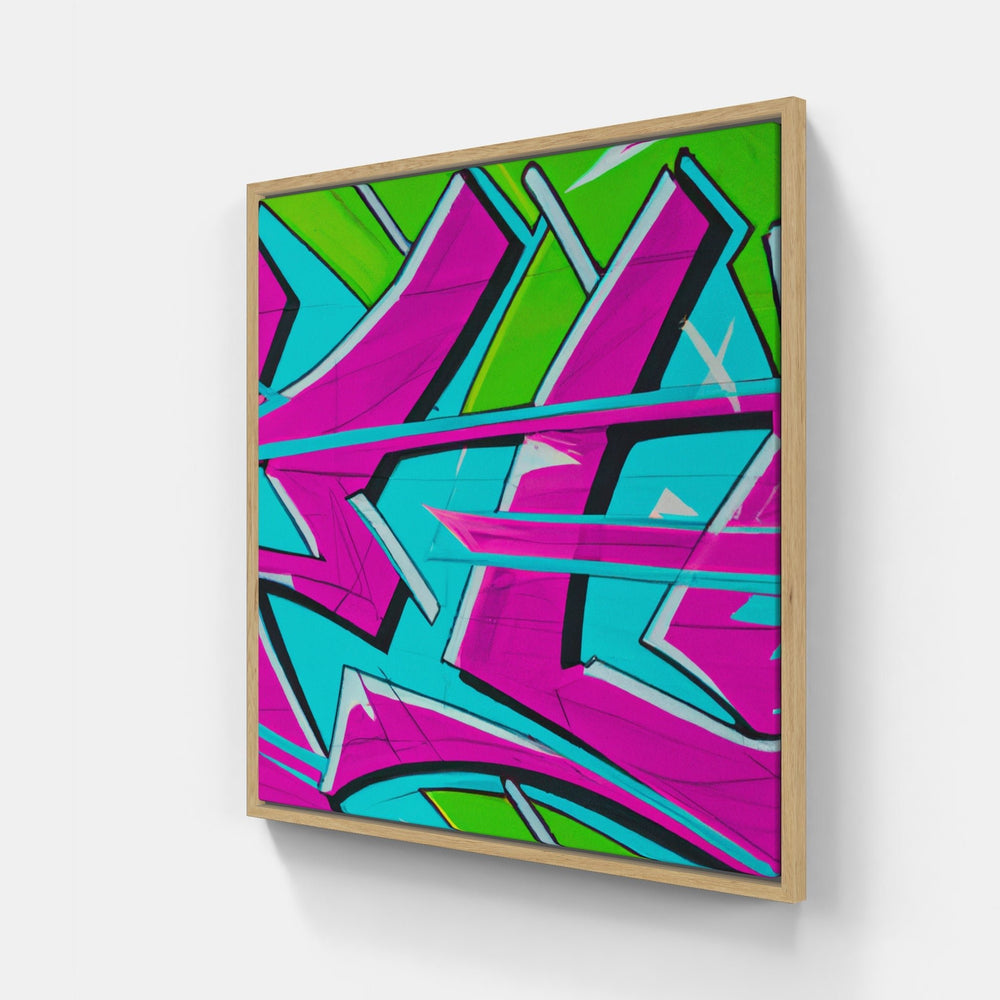Tableau street art Wall Art Design - gros plan sur le cadre