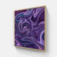 Purple noon replacing gloom-Canvas-artwall-20x20 cm-Wood-Artwall