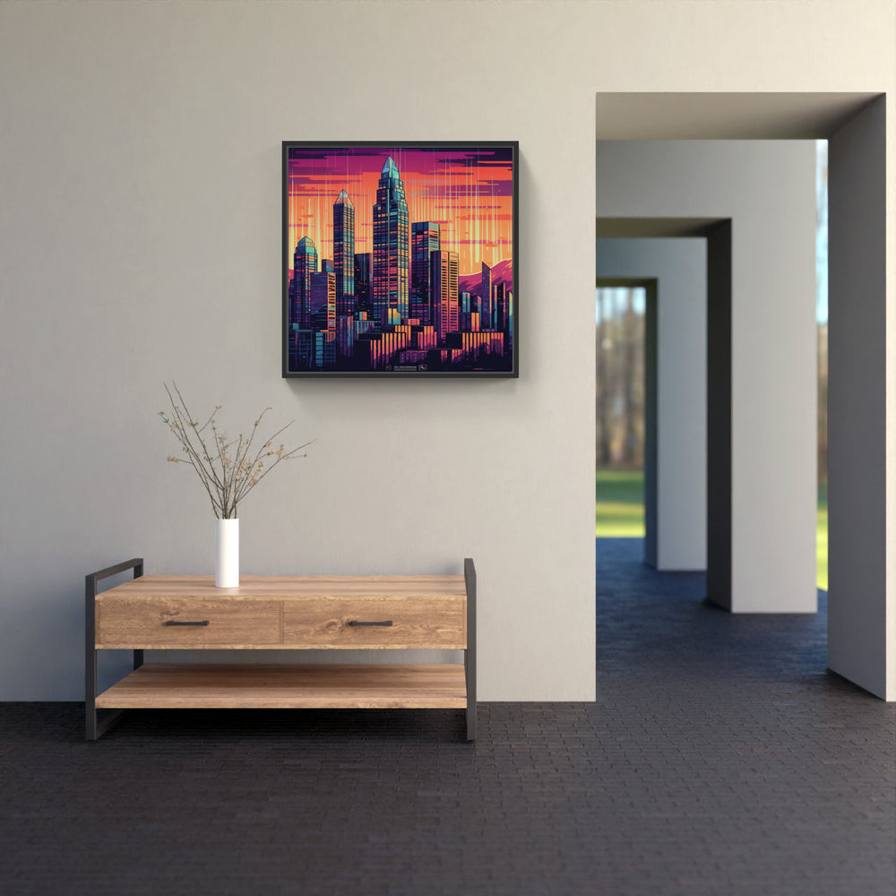 Illuminated Skyline Magic-Canvas-artwall-Artwall