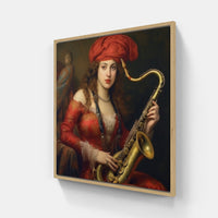 Enchanting Saxophone Vibes-Canvas-artwall-Artwall