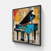 Ethereal Piano Artwork-Canvas-artwall-20x20 cm-Black-Artwall