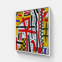 Basquiat seeks vibrant-Canvas-artwall-20x20 cm-White-Artwall