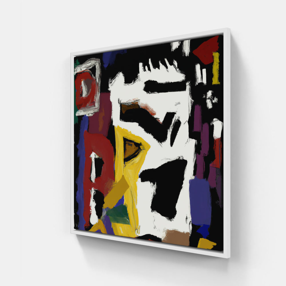 Basquiat spattered beauty-Canvas-artwall-20x20 cm-White-Artwall