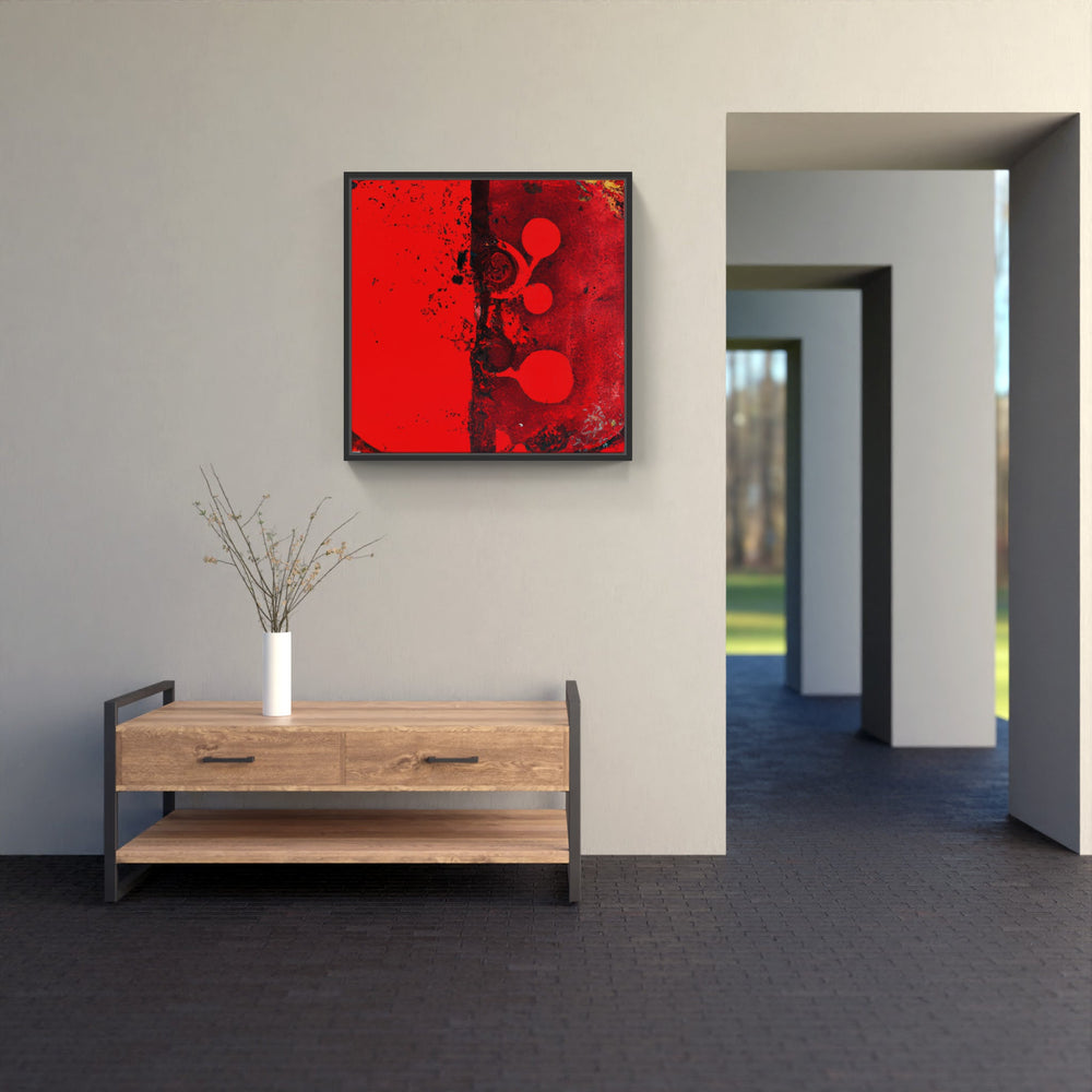 Red rose bloom-Canvas-artwall-Artwall