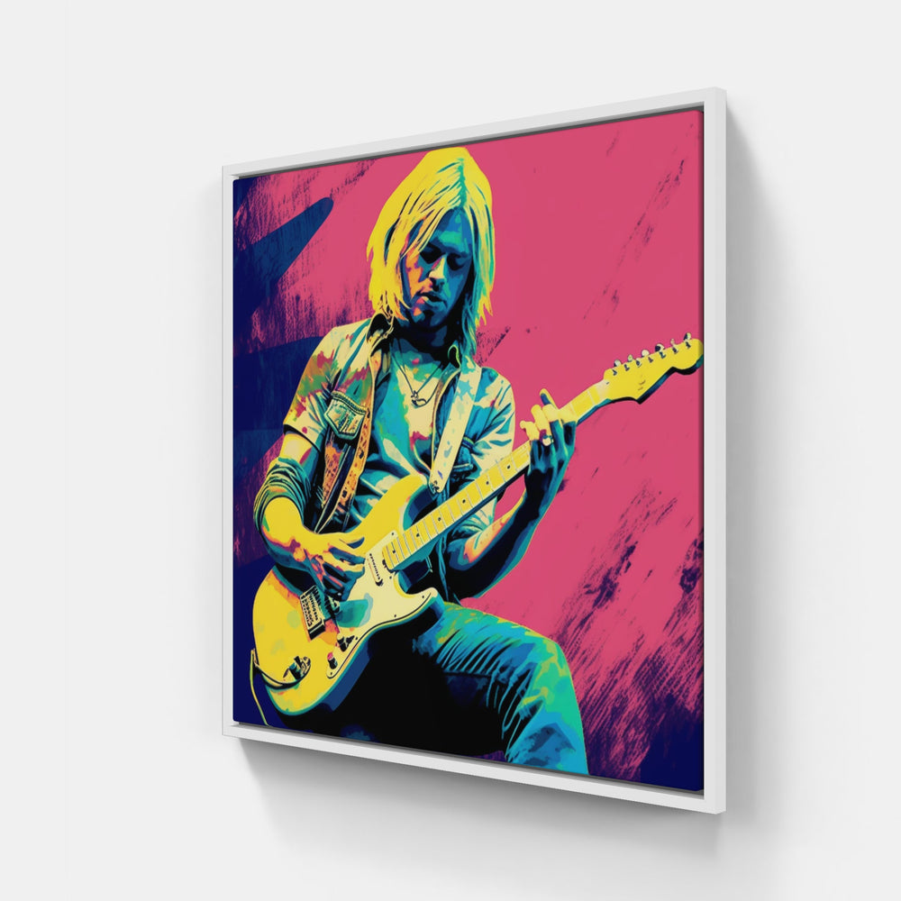 Kurt Cobain-Canvas-artwall-20x20 cm-White-Artwall