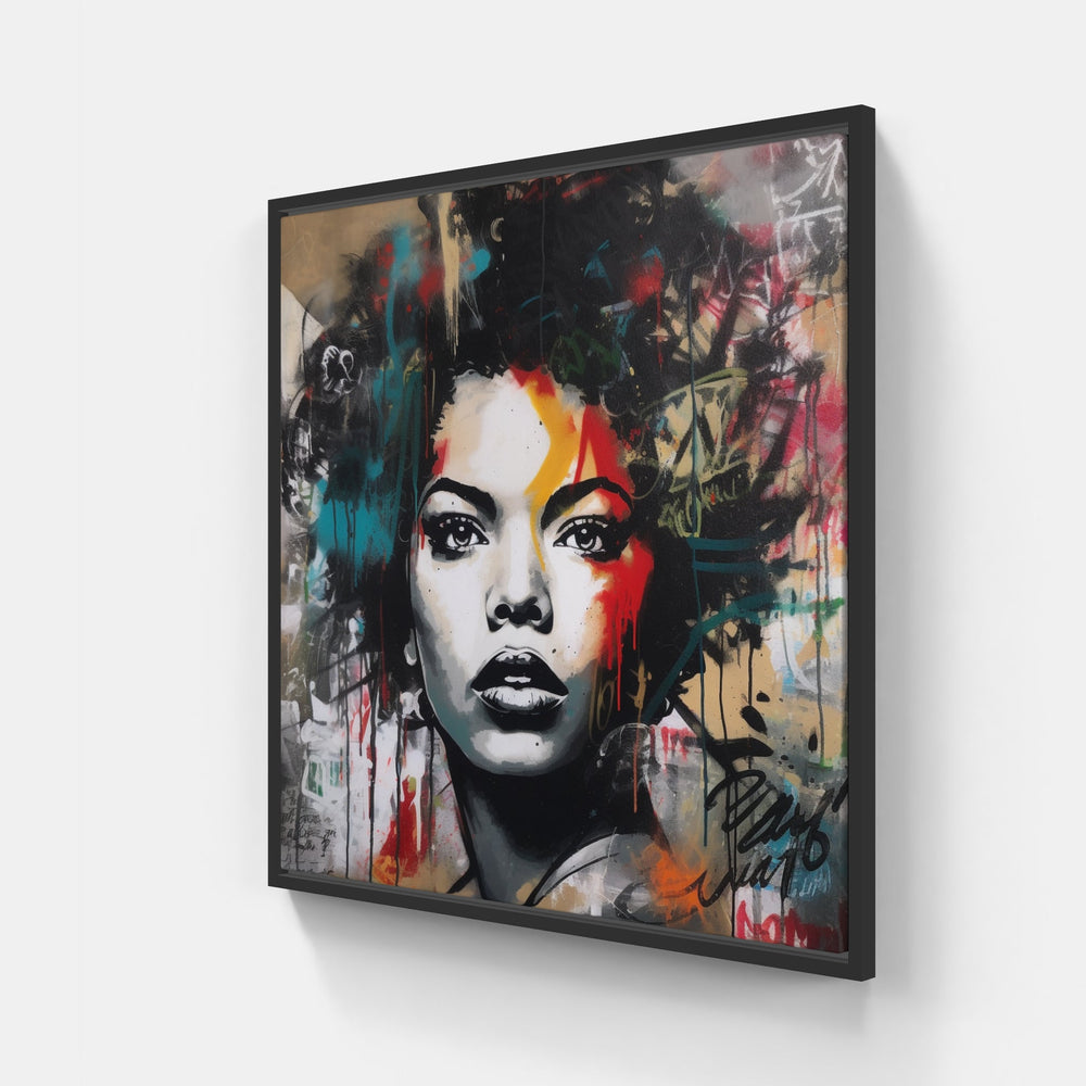 Street Dreaming-Canvas-artwall-20x20 cm-Black-Artwall