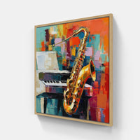 Timeless Saxophone Ballad-Canvas-artwall-Artwall