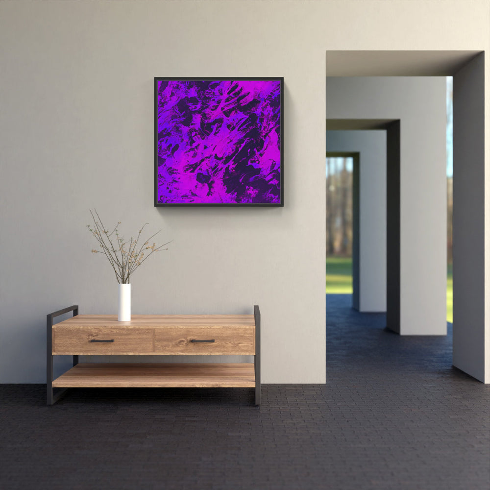 Purple on time blooms-Canvas-artwall-Artwall