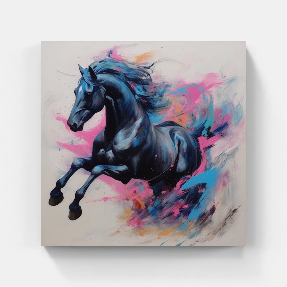 Loyal Horse Companion-Canvas-artwall-Artwall