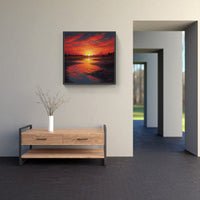 Awe-Inspiring Sunset Bliss-Canvas-artwall-Artwall