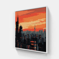 Metropolitan Skyline Beauty-Canvas-artwall-20x20 cm-White-Artwall