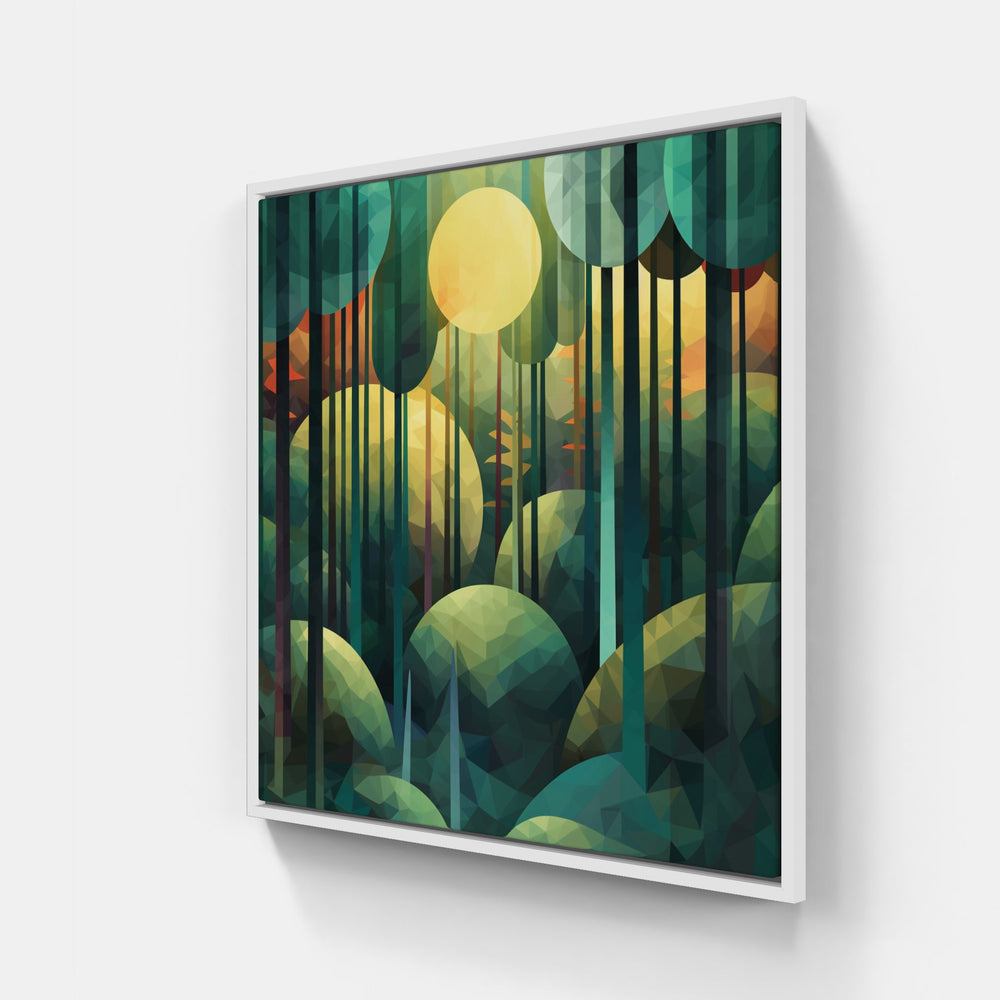 Enchanted Woods Sunbeams-Canvas-artwall-20x20 cm-White-Artwall