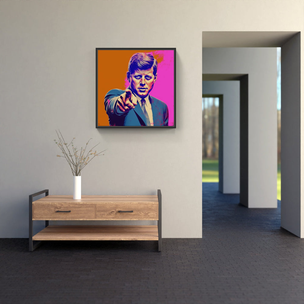 J.F.K Pop-Canvas-artwall-Artwall