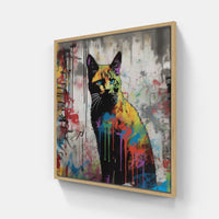 Cat nap dream-Canvas-artwall-20x20 cm-Wood-Artwall