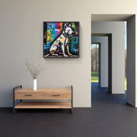 Dog Joy Love Peace-Canvas-artwall-Artwall