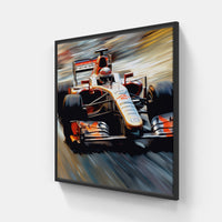 Essence of Formula 1-Canvas-artwall-20x20 cm-Black-Artwall