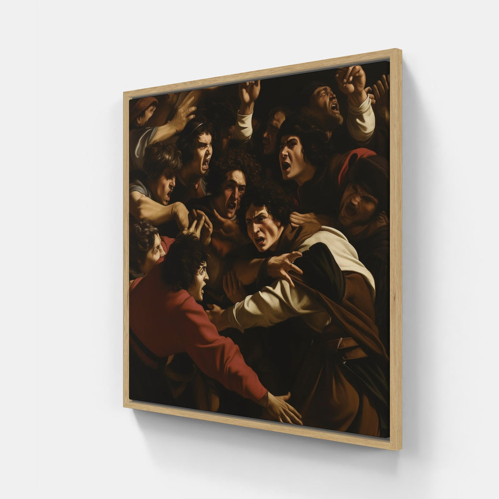 Caravaggio's Painterly Enchantment-Canvas-artwall-20x20 cm-Wood-Artwall