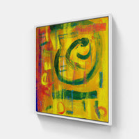 Yellow Sun Bright-Canvas-artwall-20x20 cm-White-Artwall