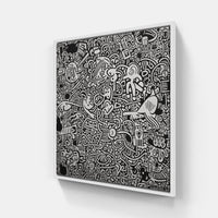 Doodle in dreams-Canvas-artwall-20x20 cm-White-Artwall