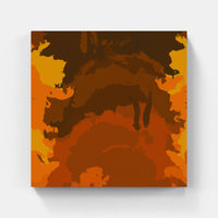 Orange time passes-Canvas-artwall-Artwall