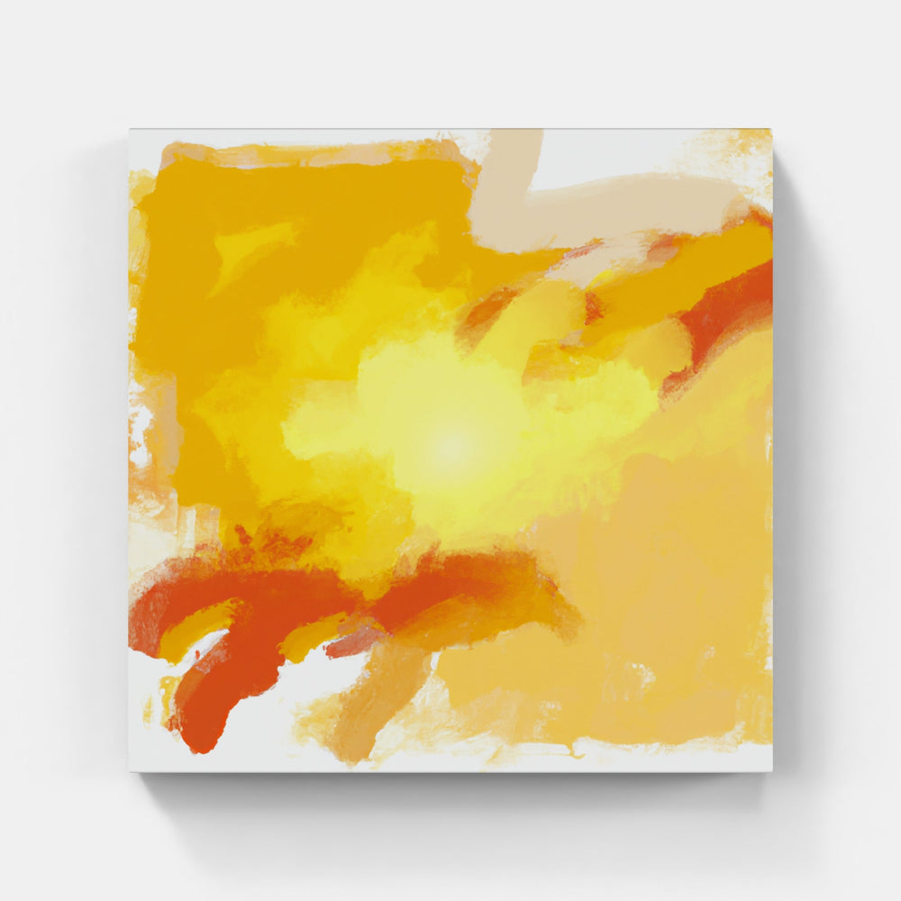 Yellow sunset glow-Canvas-artwall-Artwall