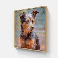 Happy Hound-Canvas-artwall-20x20 cm-Wood-Artwall