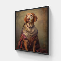 Joyful Woof-Canvas-artwall-20x20 cm-Black-Artwall