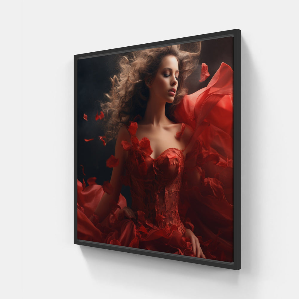 Fashion's Enigmatic Harmony-Canvas-artwall-20x20 cm-Black-Artwall