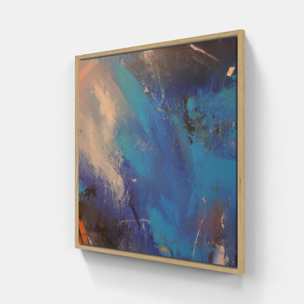 Blue sunrise sky-Canvas-artwall-20x20 cm-Wood-Artwall