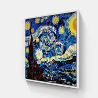 Vibrant Van Gogh Sunflowers-Canvas-artwall-20x20 cm-White-Artwall