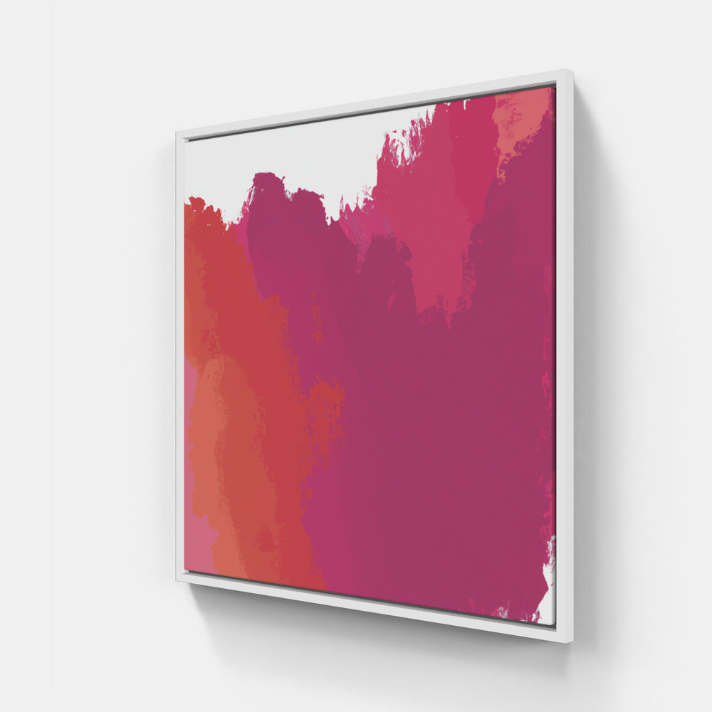Pink time blooms-Canvas-artwall-20x20 cm-White-Artwall