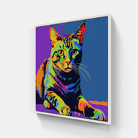Cat fur soft-Canvas-artwall-20x20 cm-White-Artwall