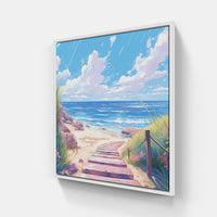 Hammocks Coastal Serenity-Canvas-artwall-20x20 cm-White-Artwall
