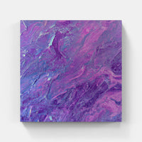 Purple time blooms bloom-Canvas-artwall-20x20 cm-Wood-Artwall