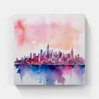 Colorful Cityscape Skyline-Canvas-artwall-Artwall