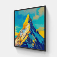 Tranquil Summit Canva-Canvas-artwall-20x20 cm-Black-Artwall