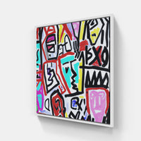 Basquiat brighten onetime-Canvas-artwall-20x20 cm-White-Artwall