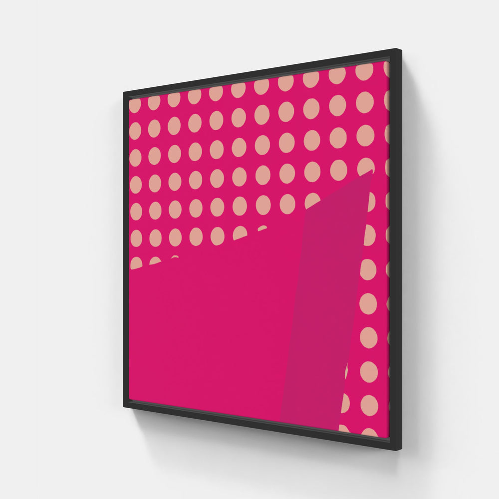 Pink On Pink-Canvas-artwall-20x20 cm-Black-Fine Paper-Artwall