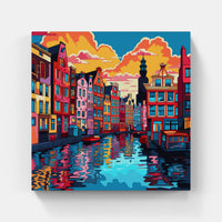 Canal Colors: Amsterdam-Canvas-artwall-Artwall