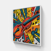 Enrapturing Violin Reverie-Canvas-artwall-20x20 cm-White-Artwall