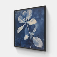 Enigmatic Cyanotype Chronicles-Canvas-artwall-20x20 cm-Black-Artwall