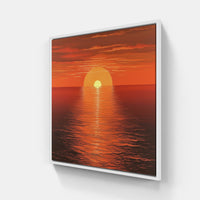 Breathtaking Sunset Majesty-Canvas-artwall-20x20 cm-White-Artwall