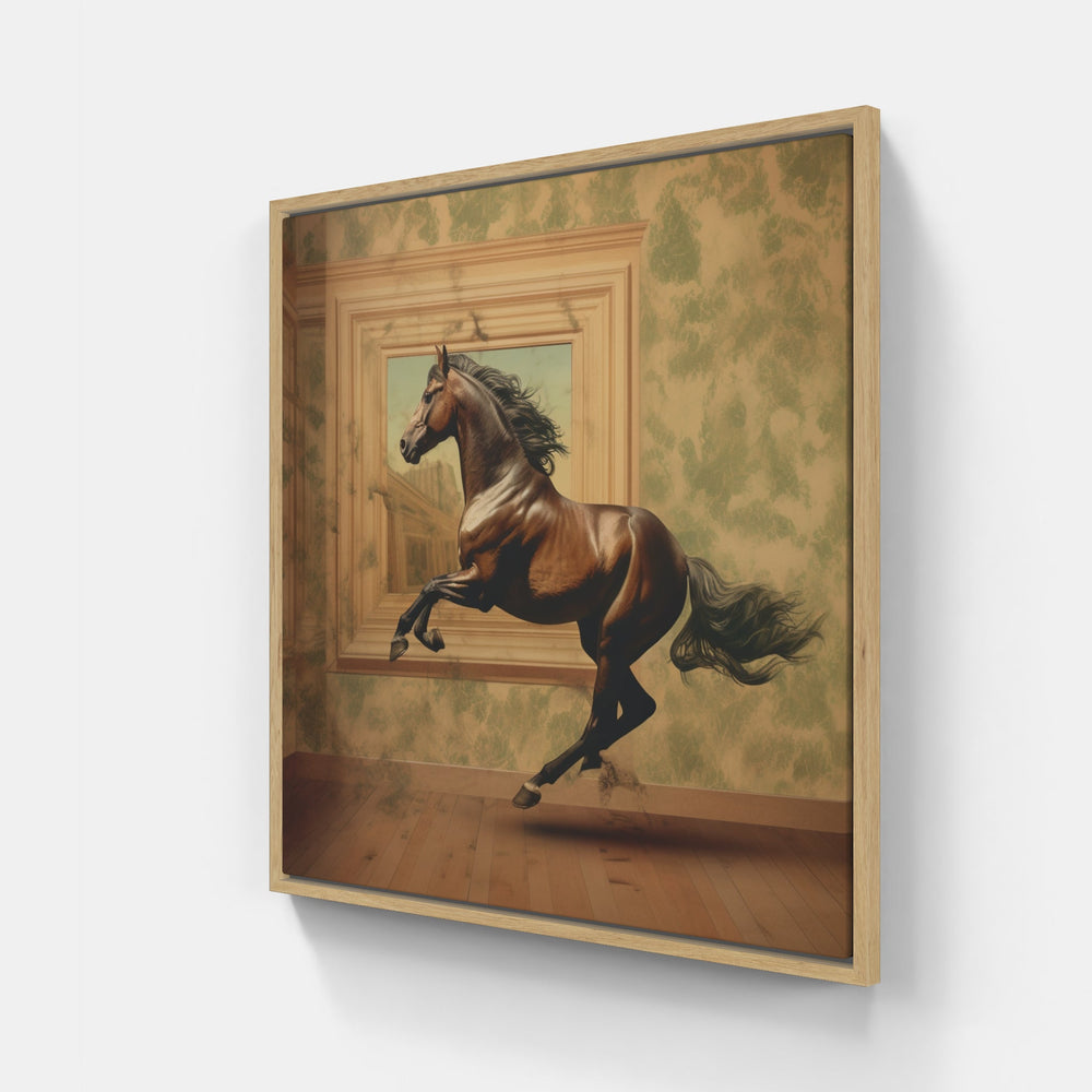 Playful Horse Foal-Canvas-artwall-Artwall