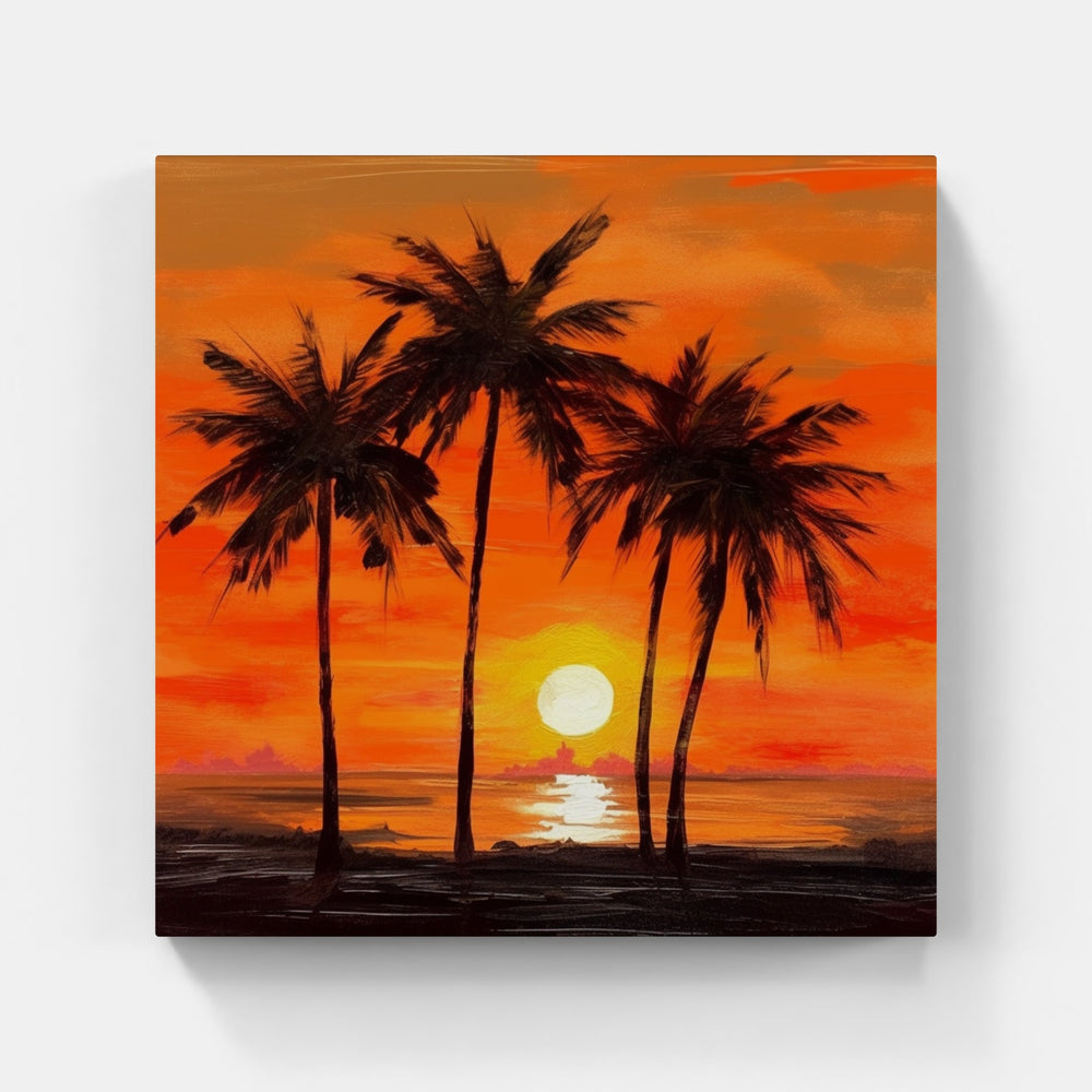 Silhouettes of the Sunset-Canvas-artwall-Artwall