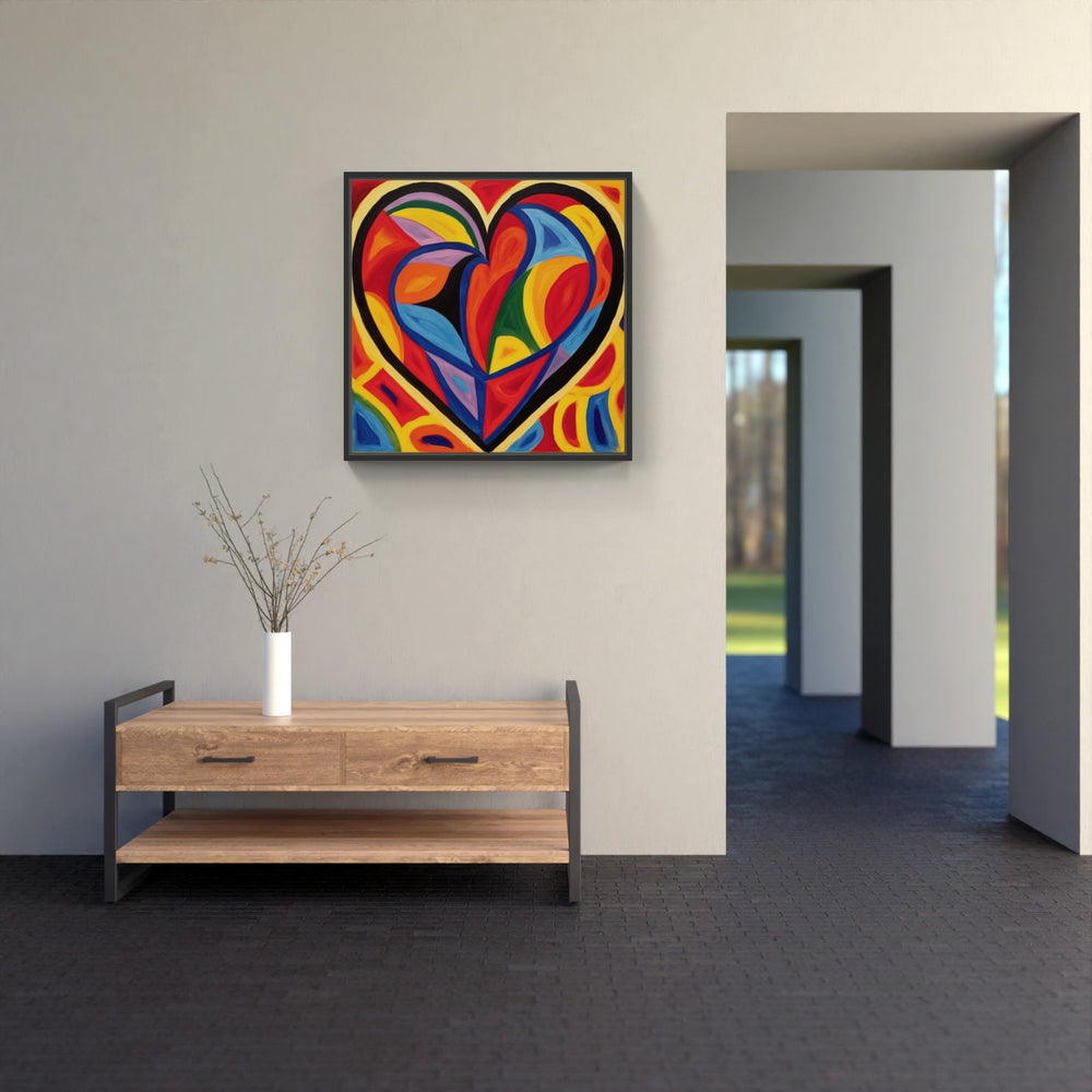 Heart's Eternal Embrace-Canvas-artwall-Artwall